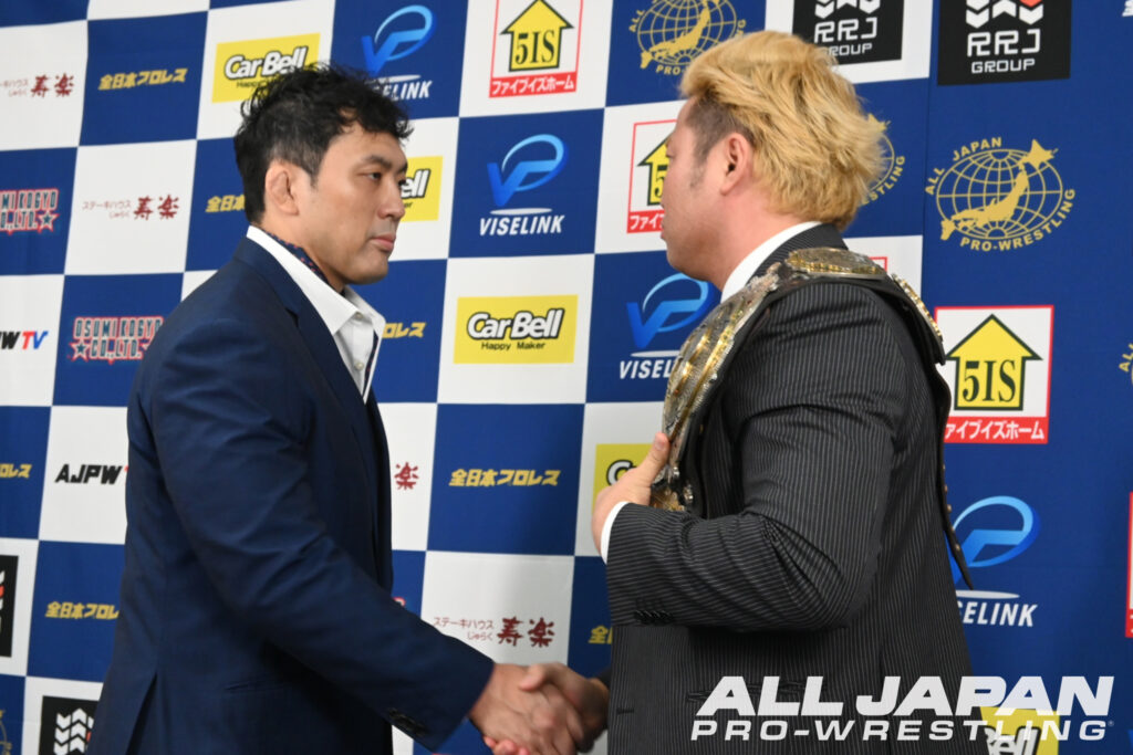6.18後楽園記者会見】三冠ヘビー級選手権試合【第76代王者】宮原健斗